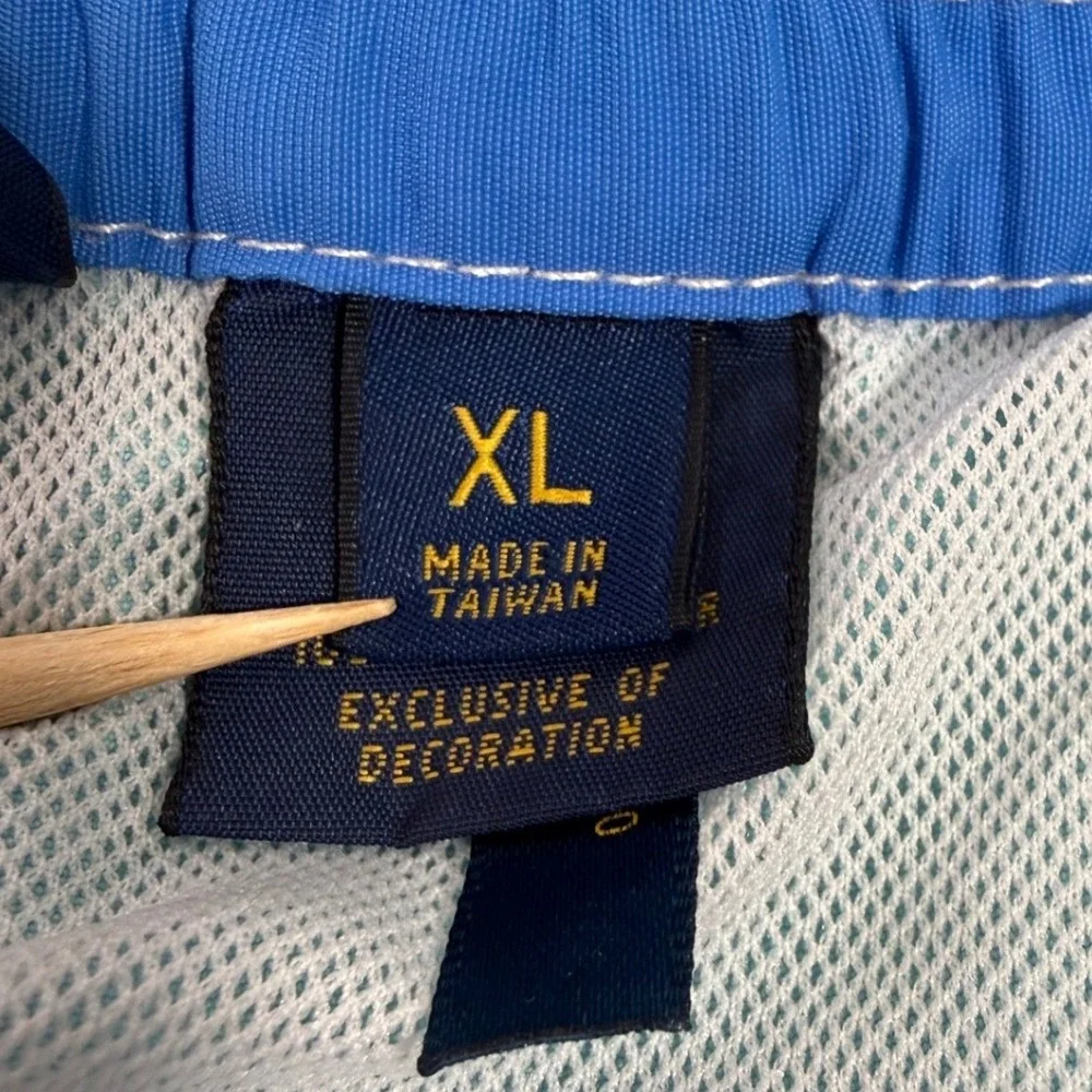 Polo Ralph Lauren Swim Trunks Mens XL Light Blue Cargo Pocket Mesh Lined Shorts